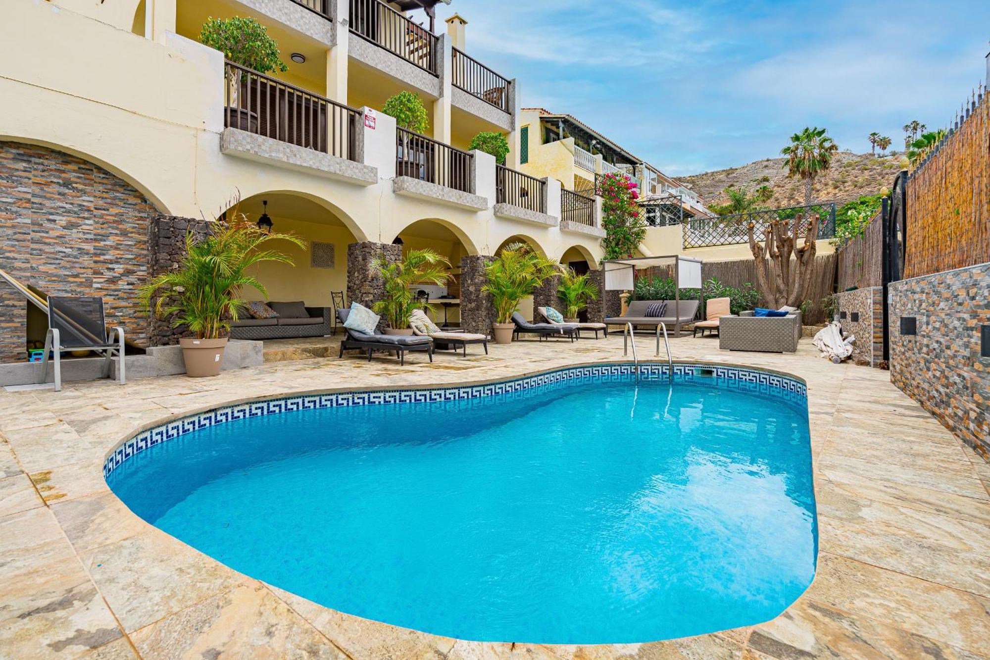 Villa Natali ,Luxury 3-Levels Large Villa On Tenerife, Ocean View, Private Poo L& Barbecue Area أذيخي المظهر الخارجي الصورة